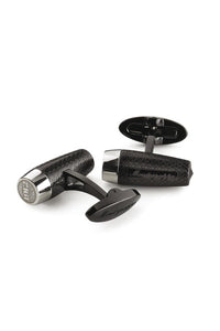 Fortuna Cufflinks - Steel & Black