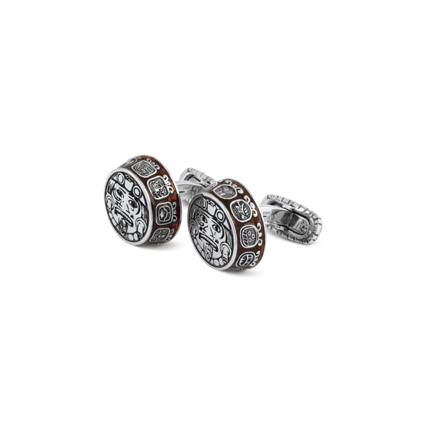 Mexican Cufflinks, Silver