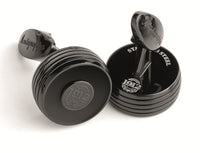 Piacere Cufflinks Jet Black Black Color