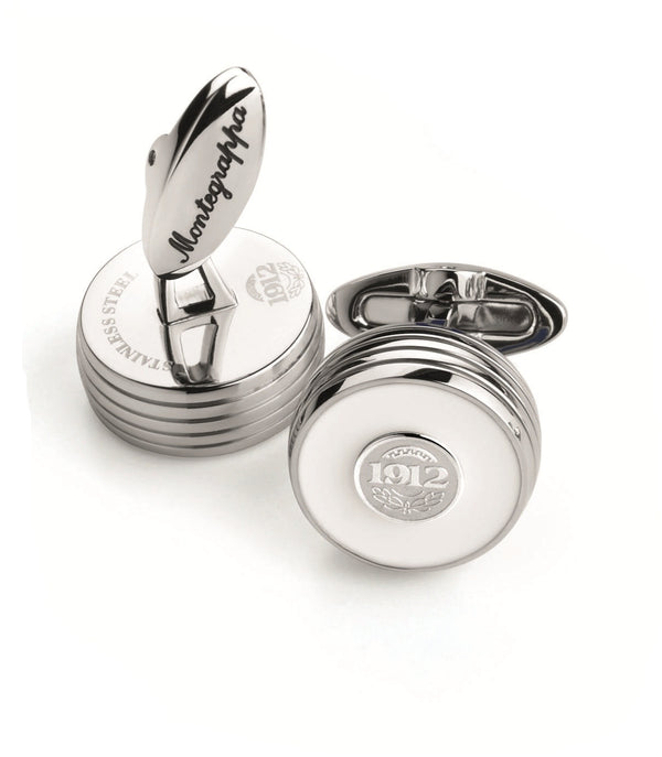 Piacere Cufflinks White Silver Color