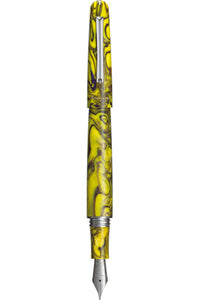 قلم حبر Elmo 01 Fantasy Blooms ، أصفر قزحي ، متوسط