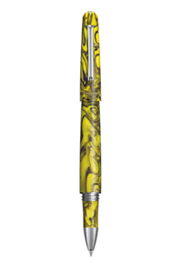 Elmo 01 Fantasy Blooms Rollerball Pen, Iris Yellow