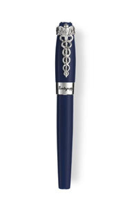 Caduceus Navy Blue Rollerball Pen
