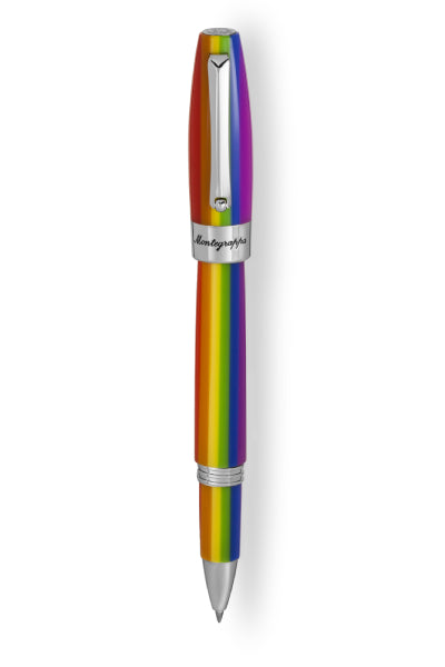 Fortuna Rainbow Rollerball Pen with Pashmina, Steel
