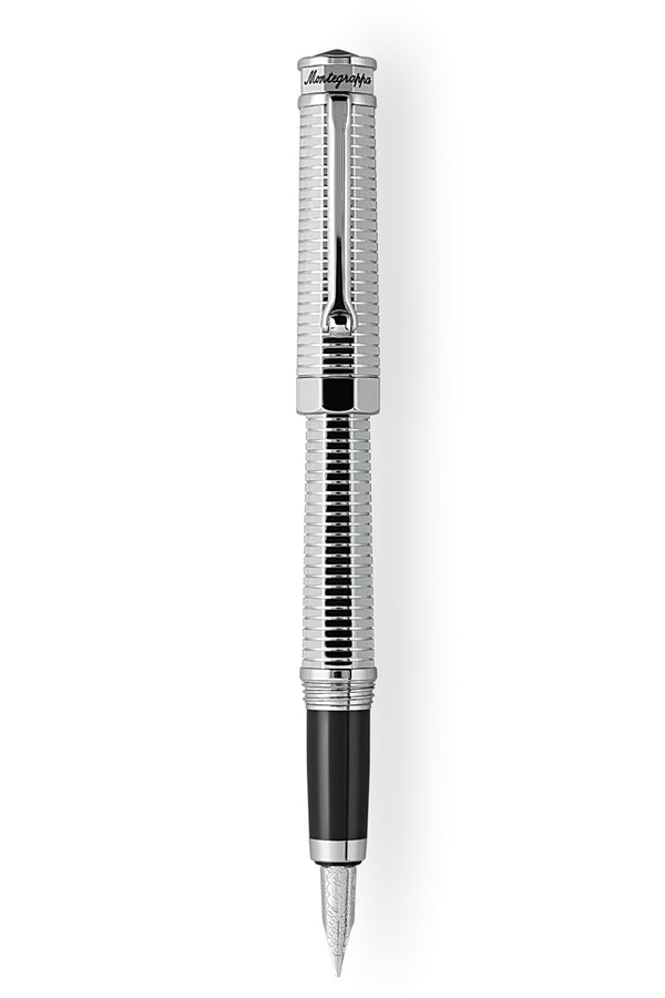 NeroUno All-Metal Fountain Pen, Palladium pl.,