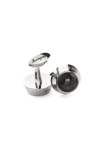 Miya Cufflinks, Black Inlay