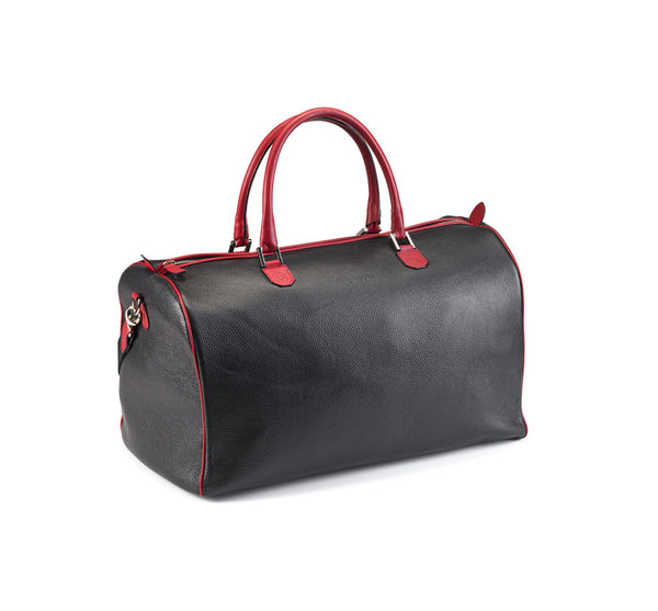 Soft Travel Bag - Black & Red