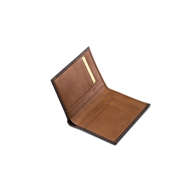 Vertical Wallet 3+3 CC - Brown & Caramel
