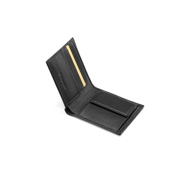 Wallet 3 CC With Coin Case - Black