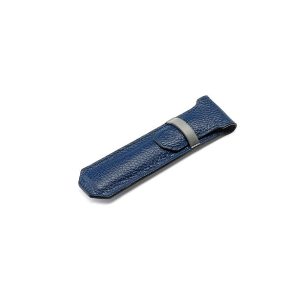 Pen Case - Blue & Grey