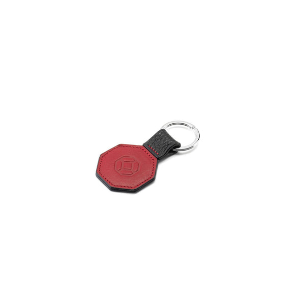 Key Holder - Octagonal - Black & Red