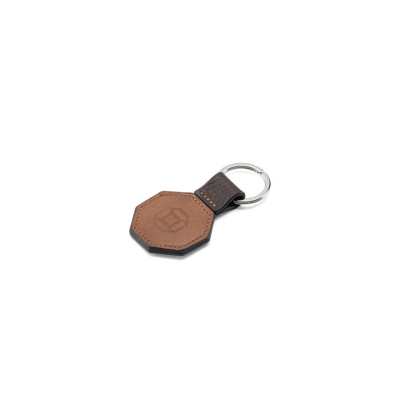 Key Holder - Octagonal - Brown & Caramel