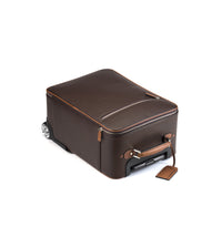 Trolley Cabin Bag, Brown & Caramel