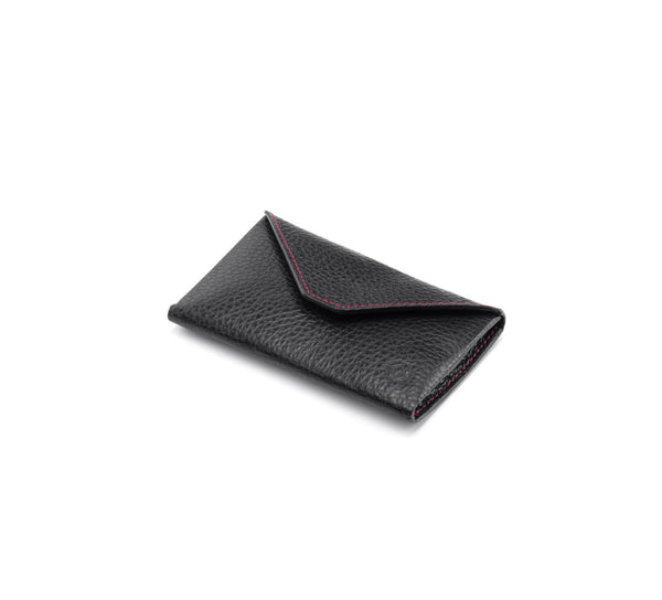 Business Card Case - Envelope Design - Black & Red